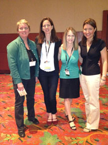 Deborah with With fellow panelists Sona Mehring, Emily Cousins, Lisa Bernhard